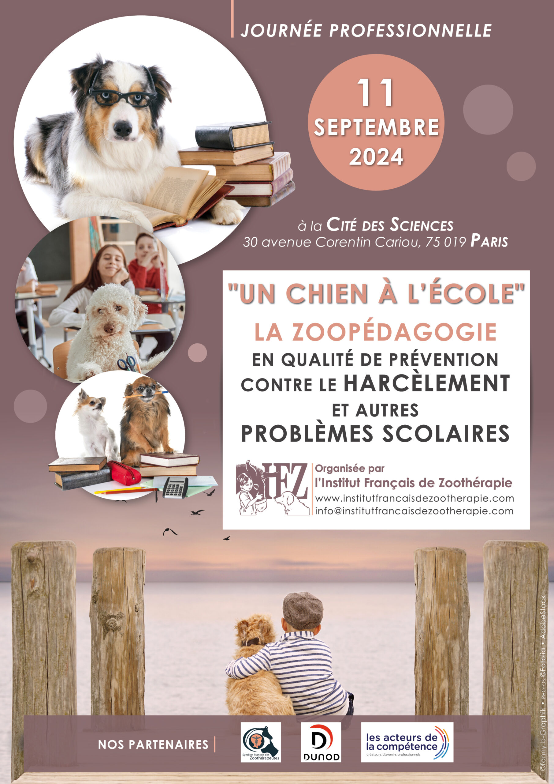  Colloque sur les problèmes scolaires par la médiation par l&rsquo;animal.  Tout public